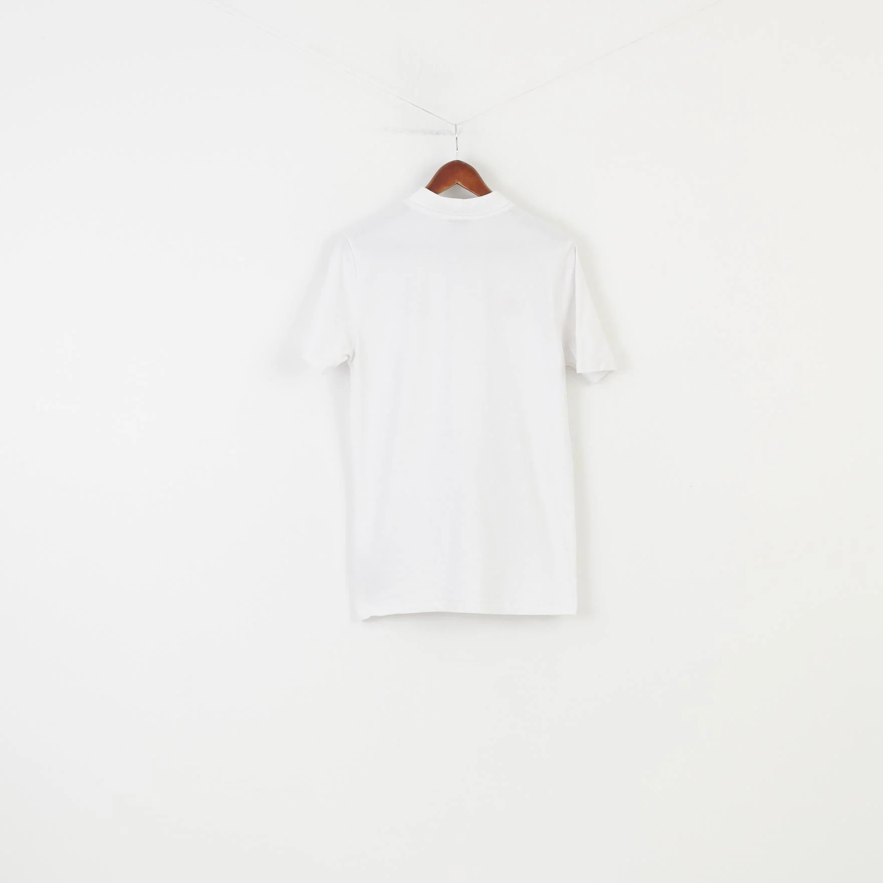 Umbro Men L Polo Shirt Collar White Cotton England Short Sleeve Top - Image 8