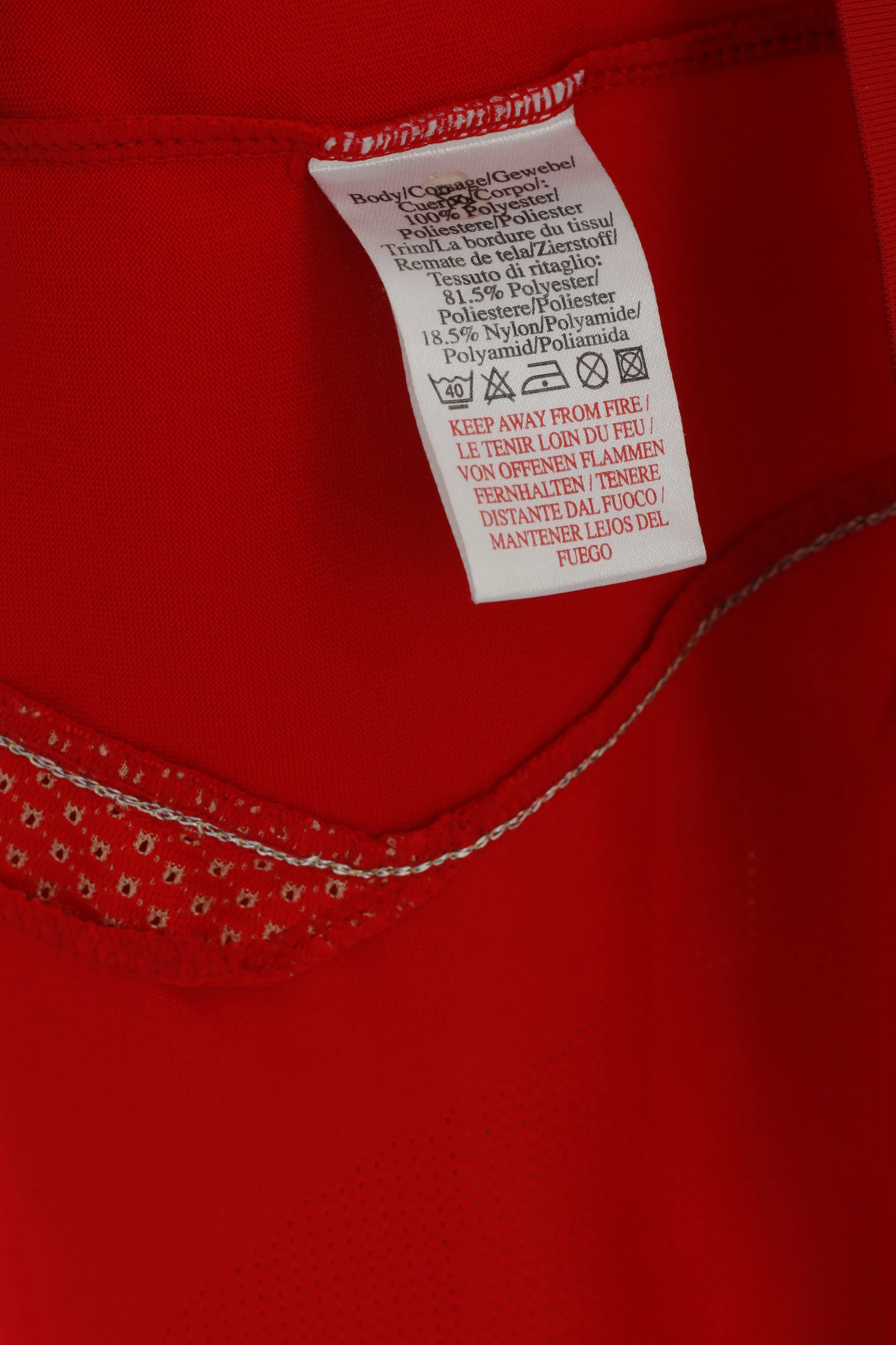 Umbro Men M Shirt Red England National Football Team JD #4 Kick Off 2006 Jersey Top - Image 5