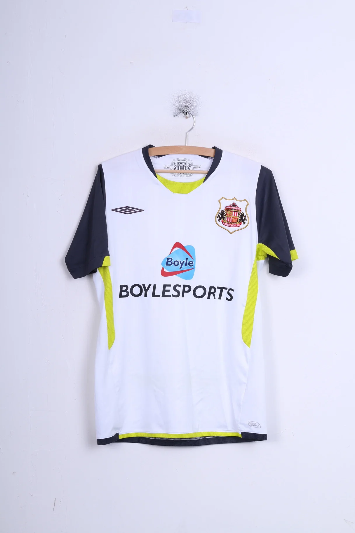 Umbro Sunderland A.F.C Mens S Shirt Football Club Sport White