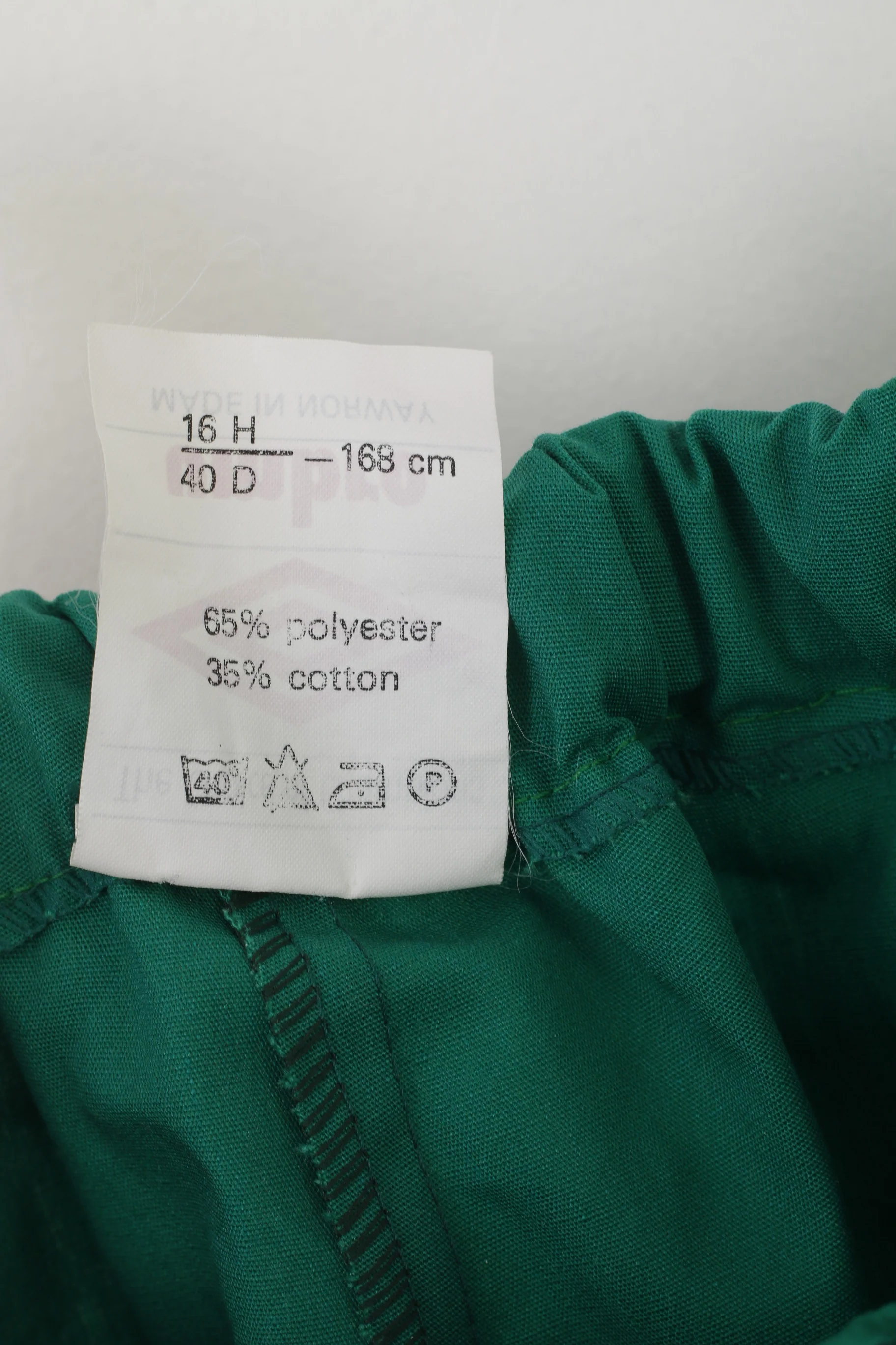 Umbro Youth 168 Sweatpants Green Cotton Blend Vintage Norway Retro Trousers - Image 4