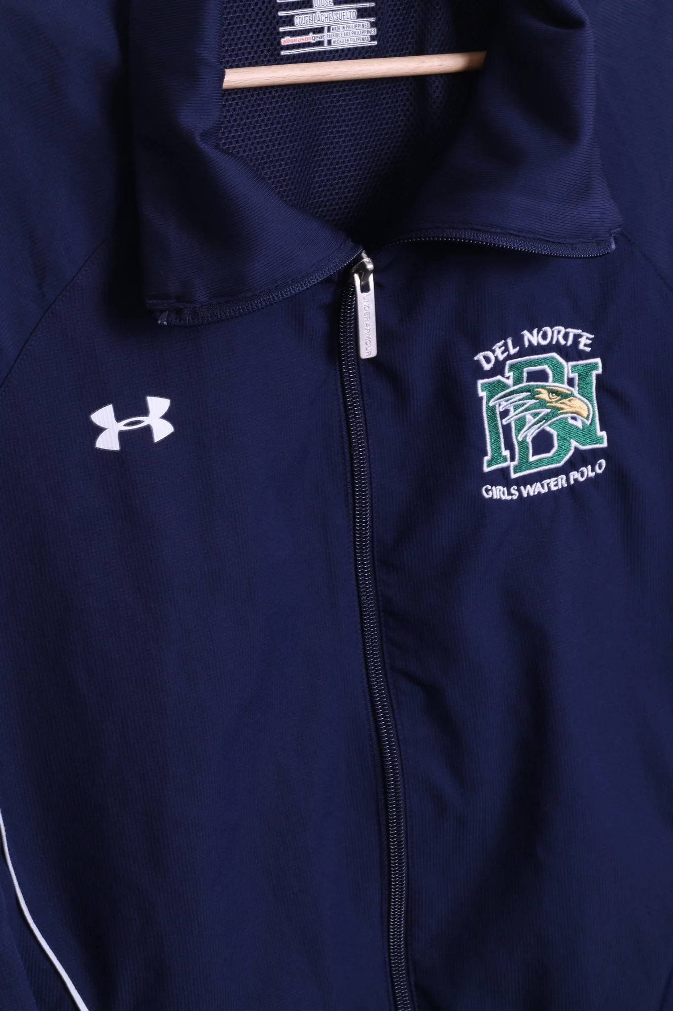 Under Armour Womens L Jacket Del Norte Girls Water Polo Navy Sweatshirt - Image 3
