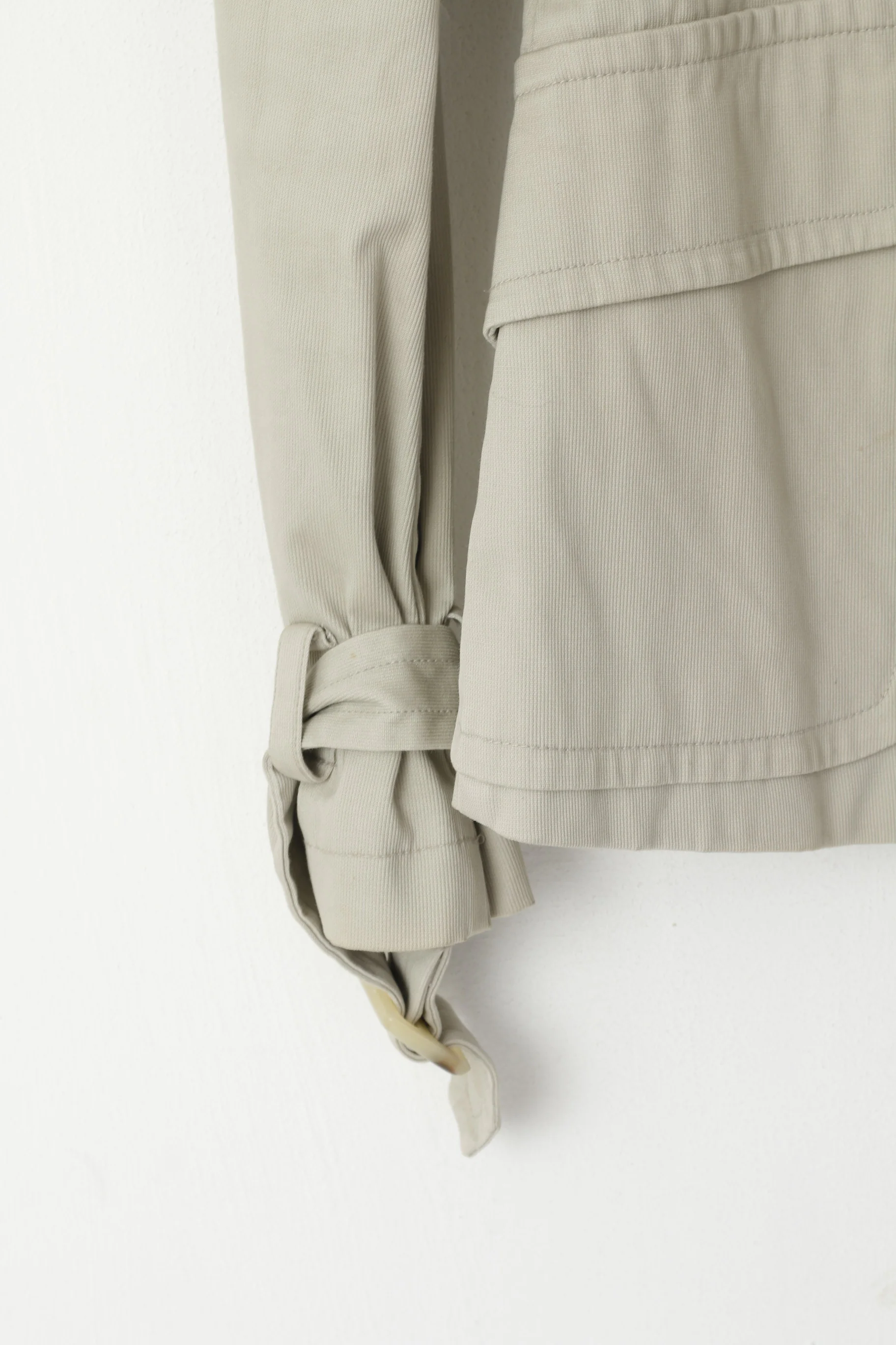 United Colors Of Benetton Women 38 XS Jacket Beige Double Breasted Classic Top - Image 4