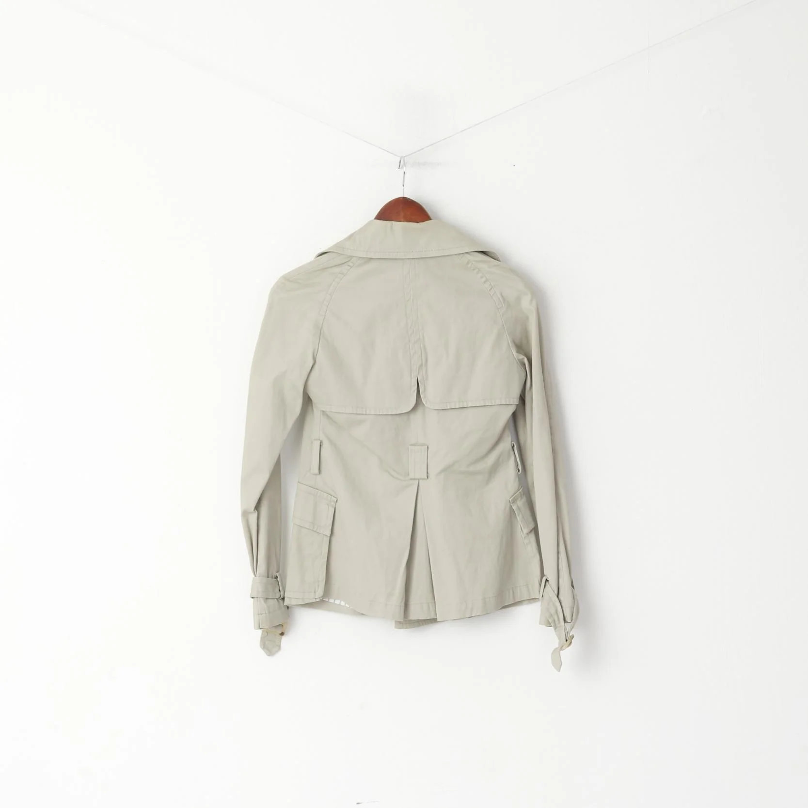 United Colors Of Benetton Women 38 XS Jacket Beige Double Breasted Classic Top - Image 7