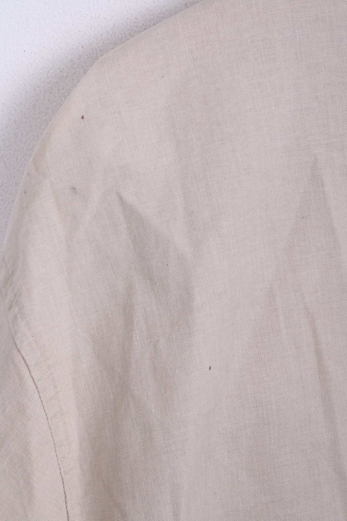 United Colors Of Benetton Womens  44 XL Jacket Beige Cotton Italy - Image 6