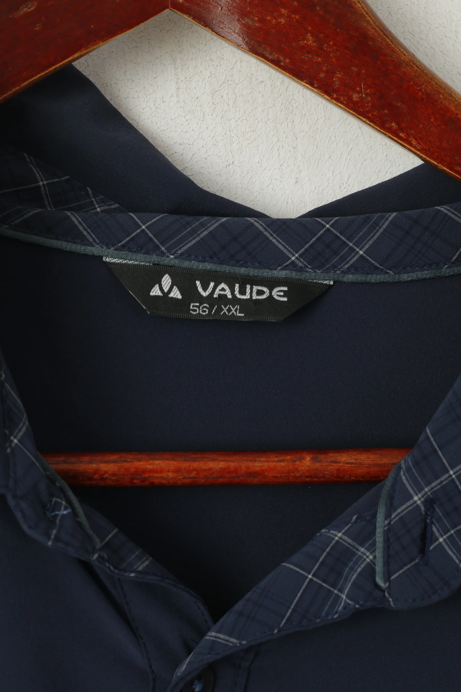 Vaude Men 56 XXL (XL) Casual Shirt Navy Nylon Altesch Arena Mountain Outdoor Top - Image 3