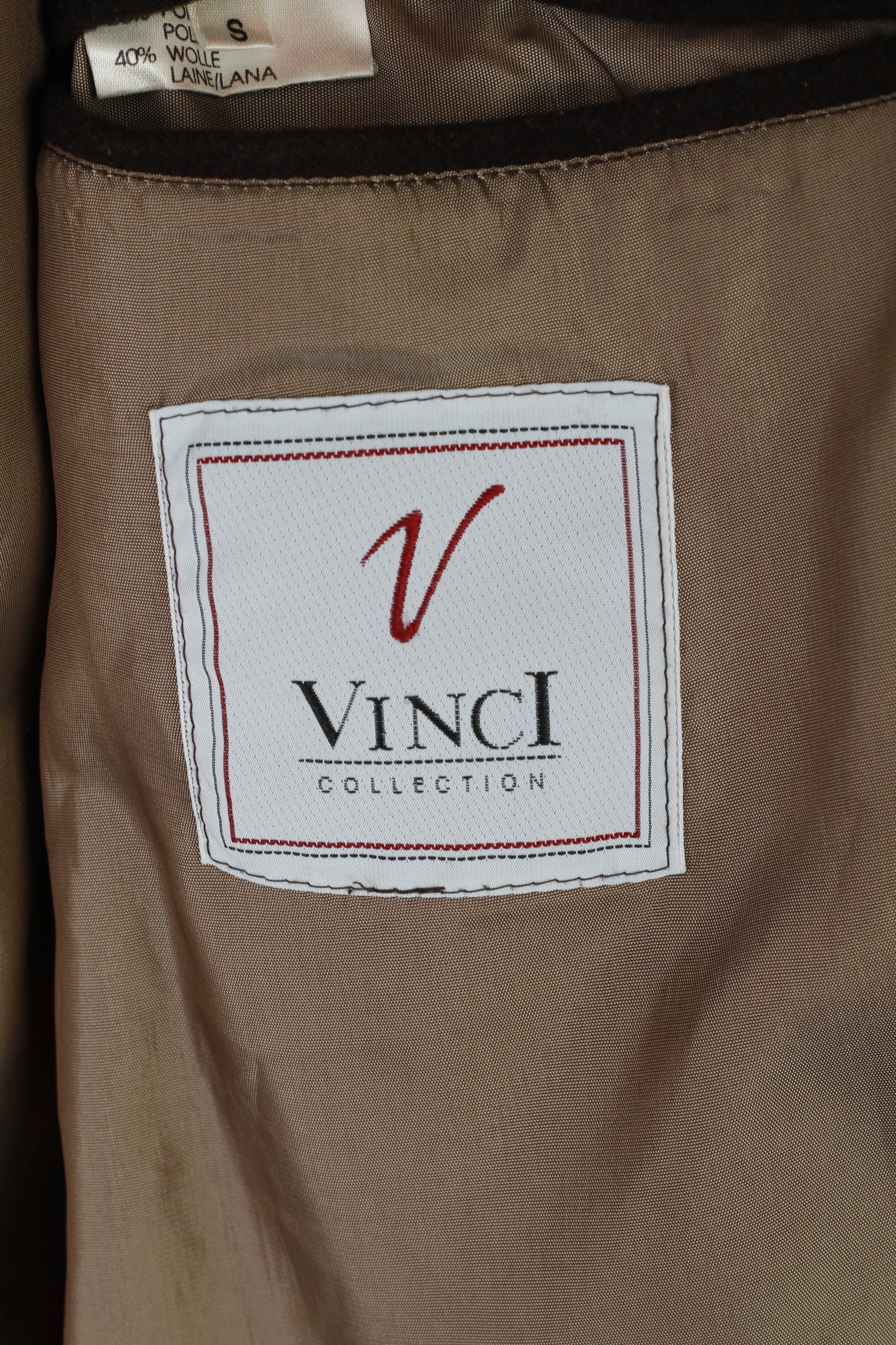 Vinci Collection Men S Blazer Brown Vintage Wool Blend Single Breasted Jacket - Image 4
