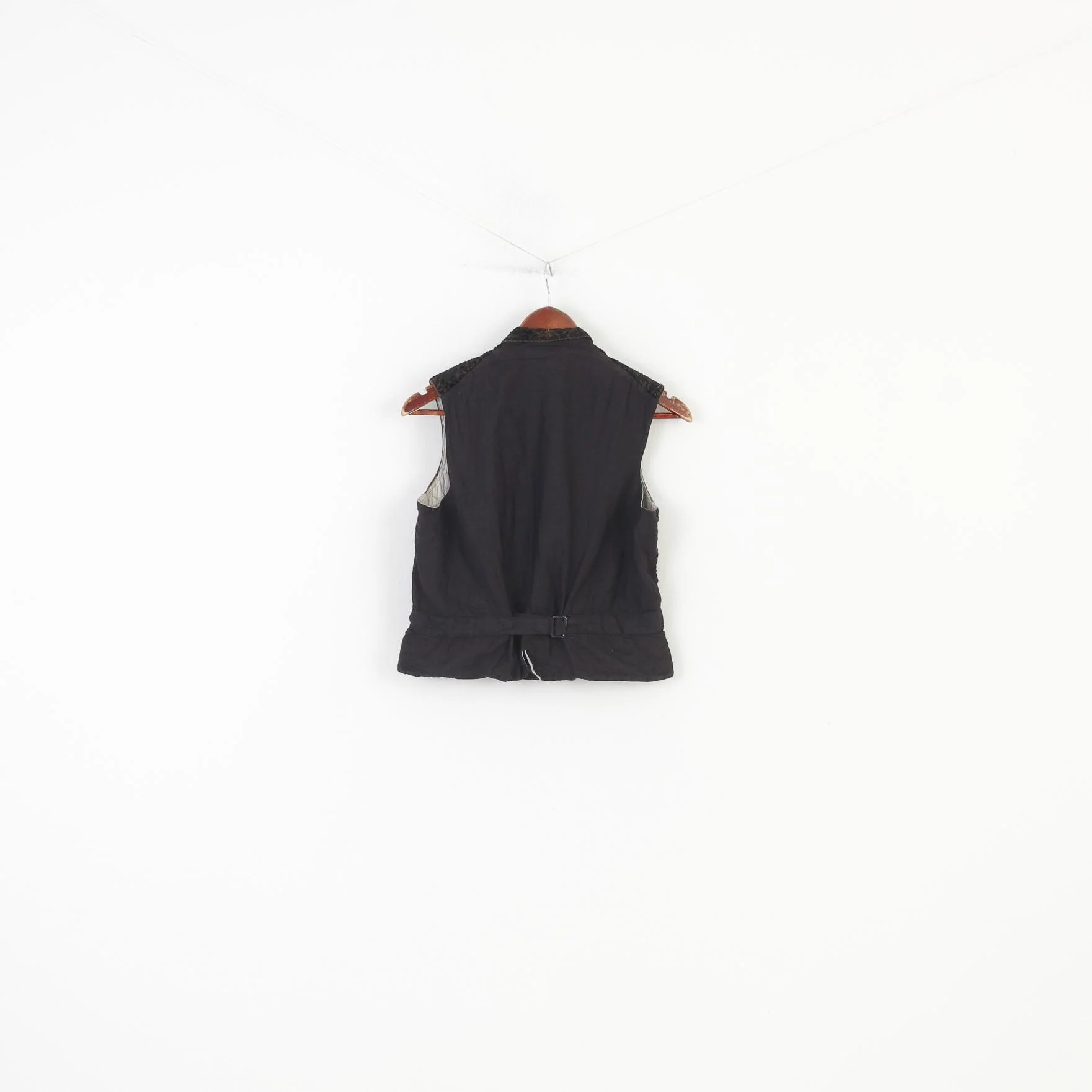 Vintage Men S Vest Vintage Bottoms Collar Dark Brown Retro Western Top - Image 7