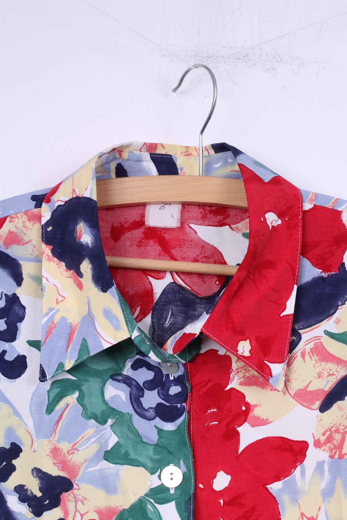 Vintage Women 2XL Casual Shirt Floral Print Vintage Short Sleeve Multi Short Sleeve Top - Image 2