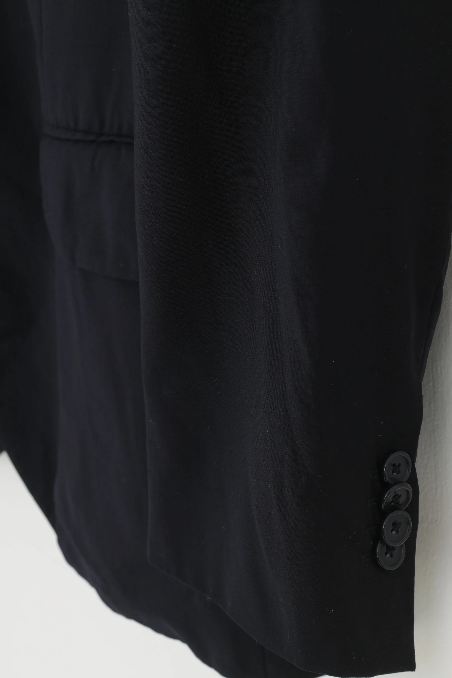 Vivaldi Men 52 Blazer Navy Blue Collar Breasted Wool Super 110'S Lanificio Mario Zegna Spa Buttons Elegant Vintage Top - Image 3
