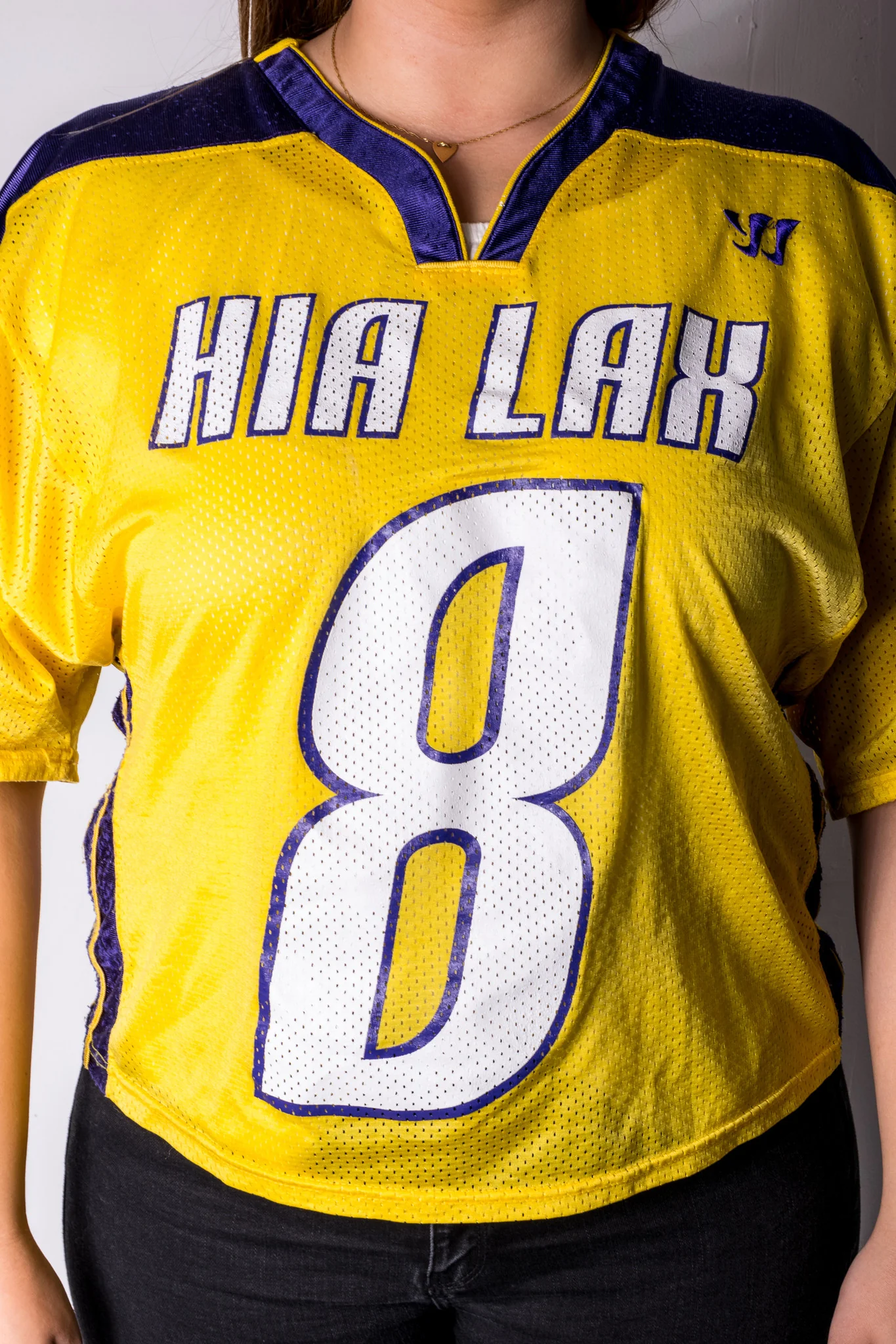 Warrior Womens L Sport Shirt Elgen 8 Hia Lax Yellow Short Sleeve - Image 3
