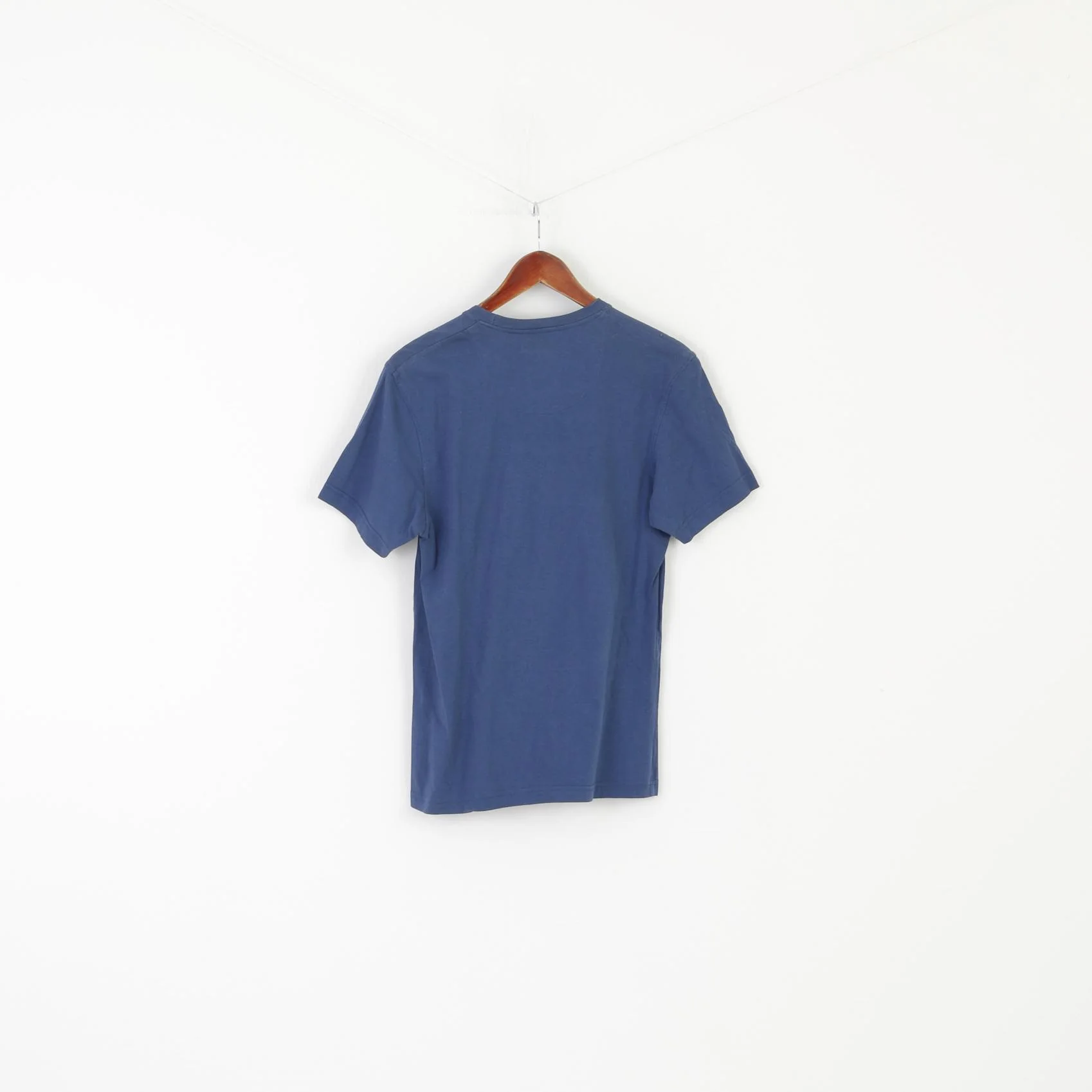 Weenicons Sport Men S Shirt Navy Cotton Graphic Bend It Crew Neck Top - Image 5