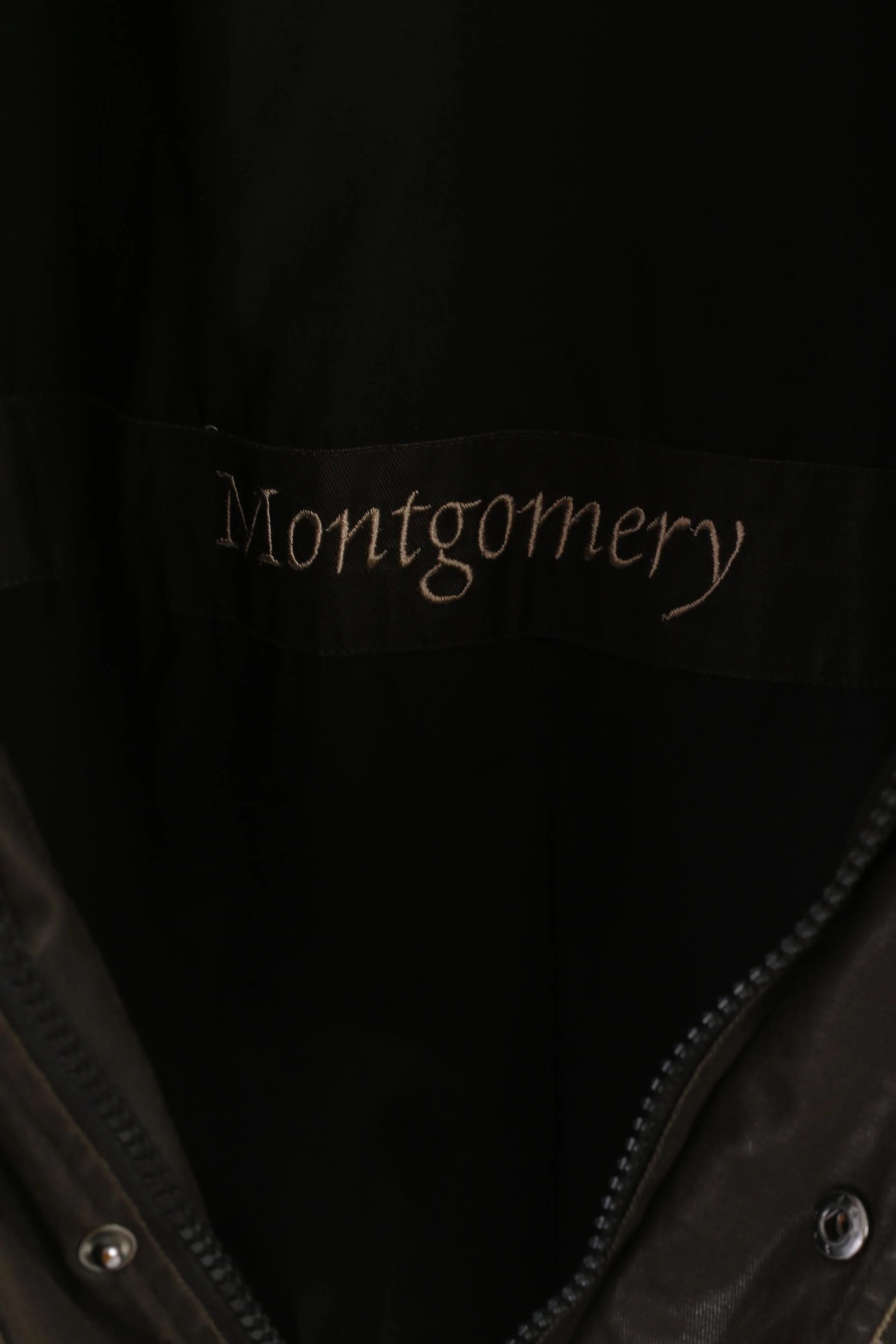 Wellensteyn Montgomery Men XL Jacket Brown Wax Cotton Military Zip Up Top - Image 8