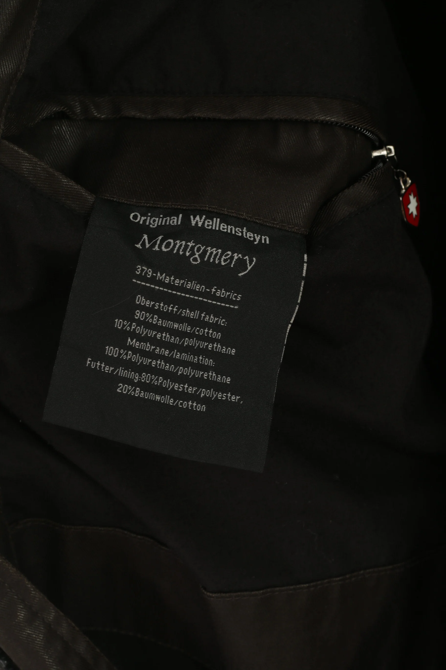Wellensteyn Montgomery Men XL Jacket Brown Wax Cotton Military Zip Up Top - Image 9