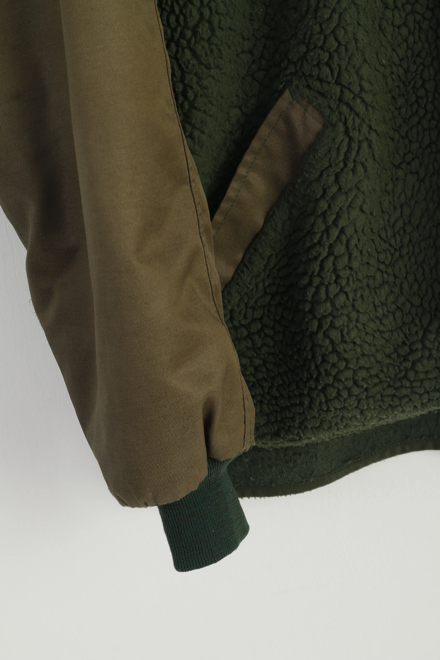 Wikland Men M Jacket Green Hunting Outdoor Full Zipper Multi Pockets Top - Image 4