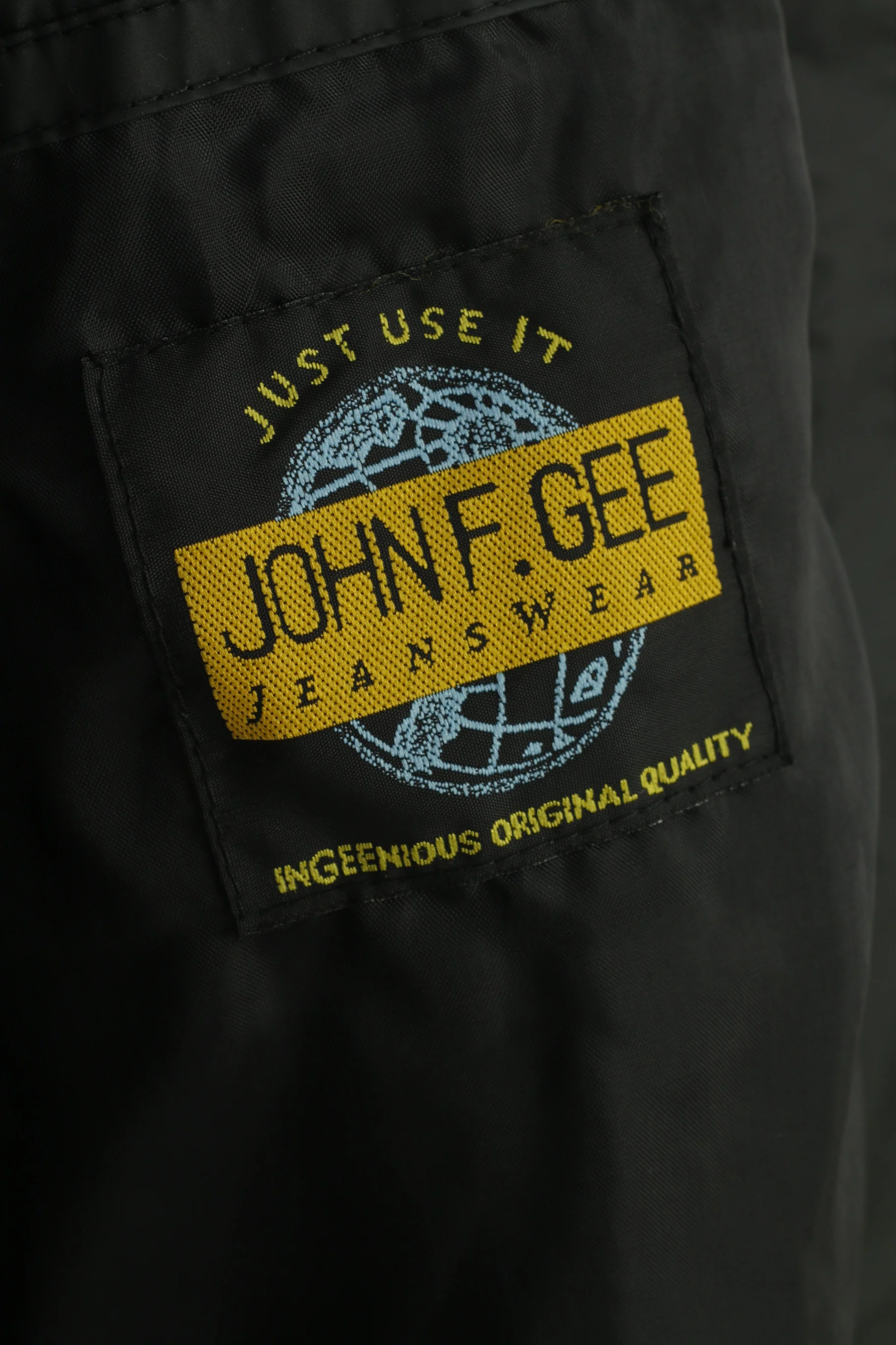 John F.Gee Women XL Jacket Black Collar Light Parka Hood Full Zipper Without Limits Waterproof Vintage Top - Image 5