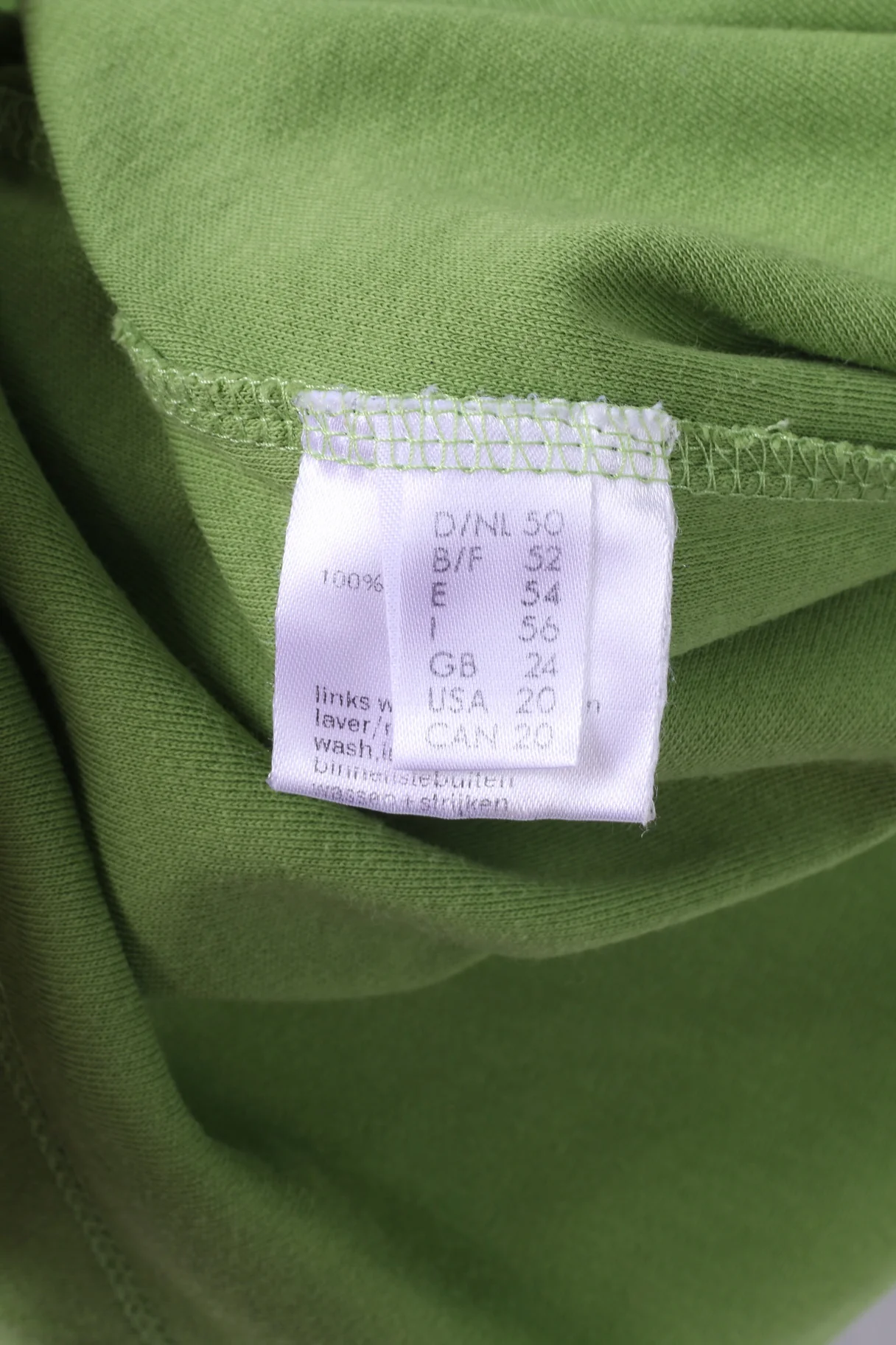Womens 50 2XL Polo Shirt Green Buttons Detailed 7/8 Sleeve Top Cotton - Image 5