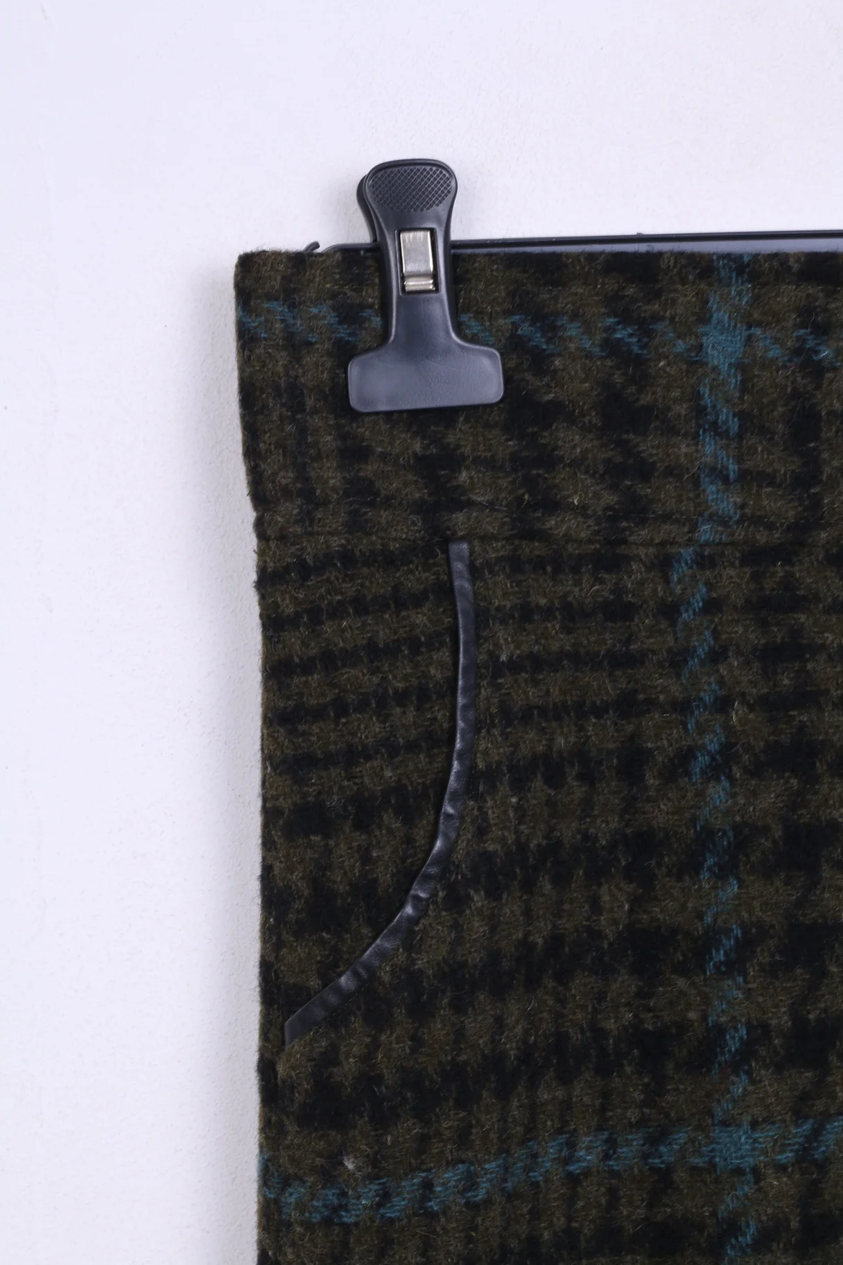 Womens M/L Long Skirt Check Houndstooth - Image 2