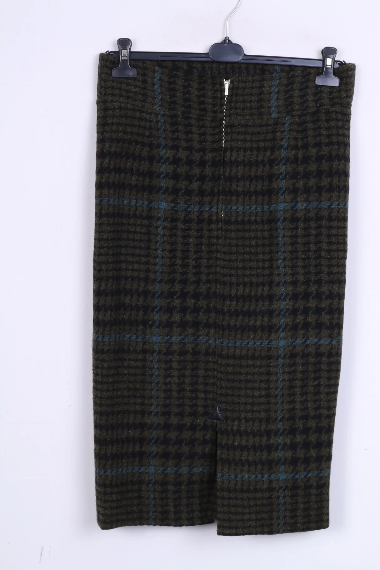 Womens M/L Long Skirt Check Houndstooth - Image 3
