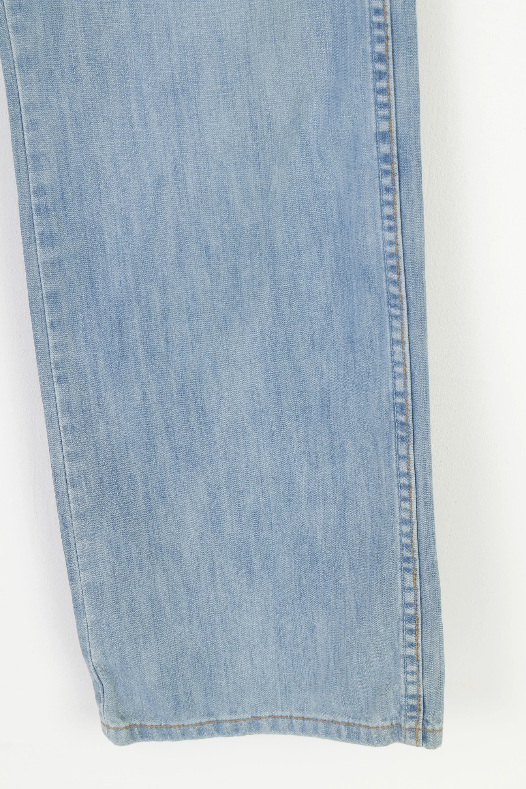 Wrangler Men 31 Trousers Denim Blue Jeans Cotton Vintage Pants - Image 3