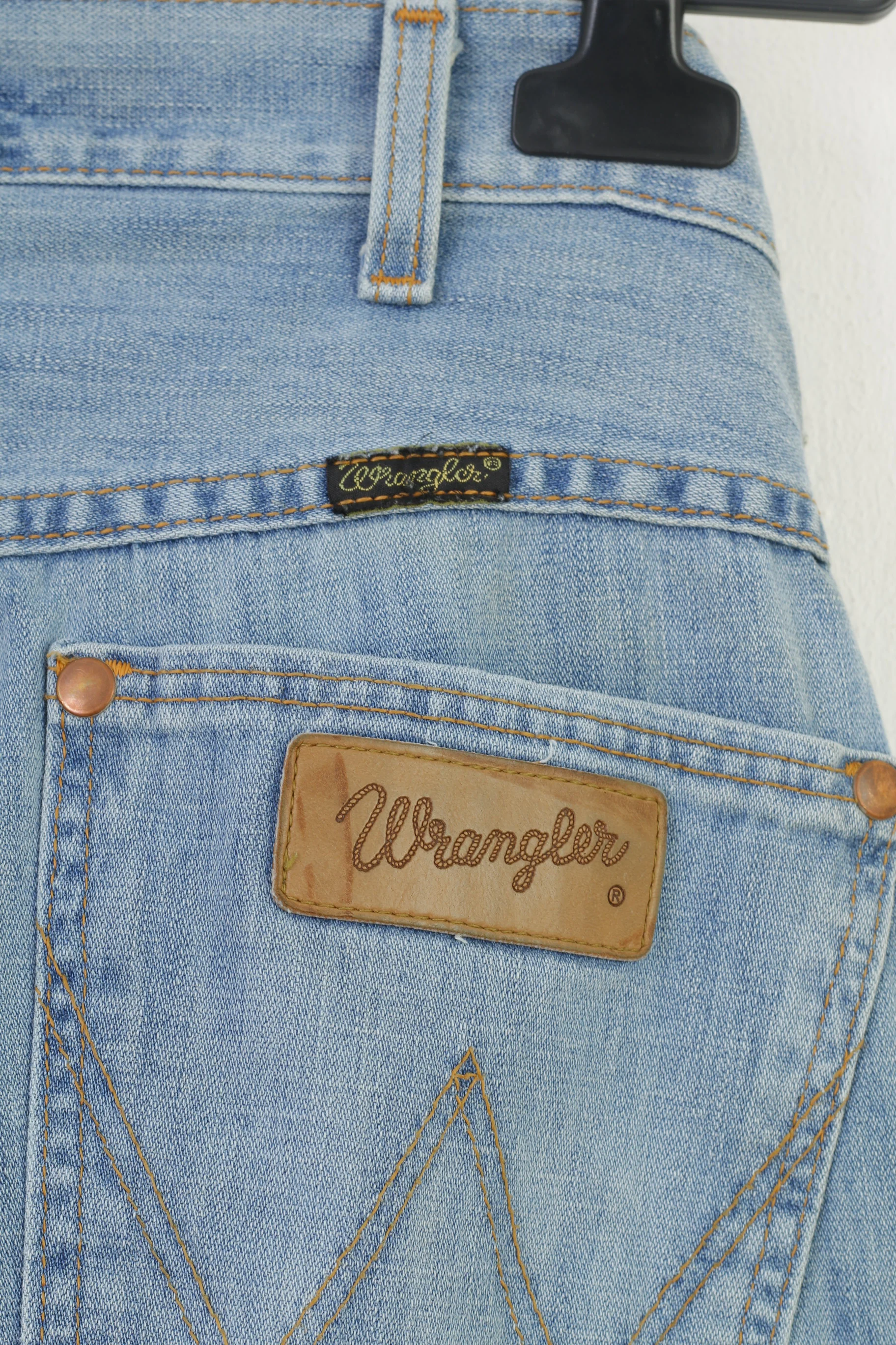 Wrangler Men 31 Trousers Denim Blue Jeans Cotton Vintage Pants - Image 6