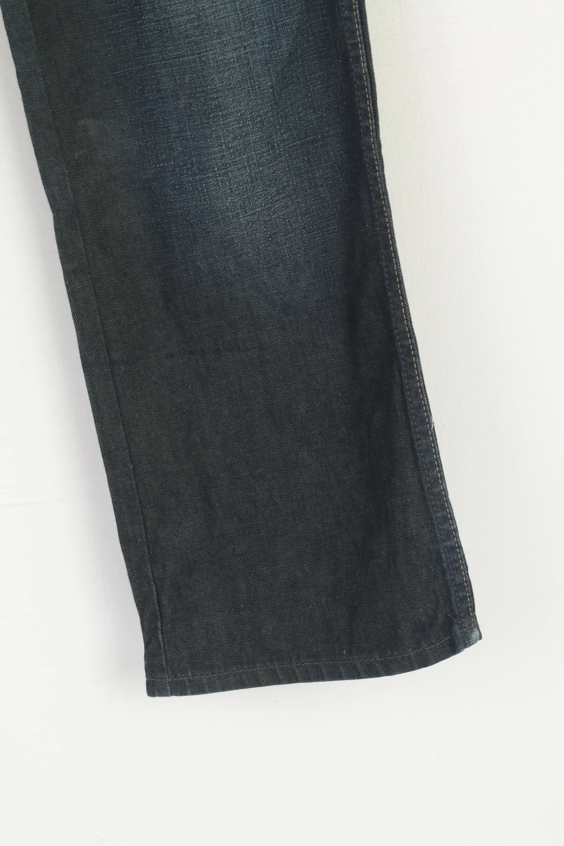 Wrangler Men 36 Jeans Trousers Navy Denim Cotton Vintage Roxboro Classic Pants - Image 3