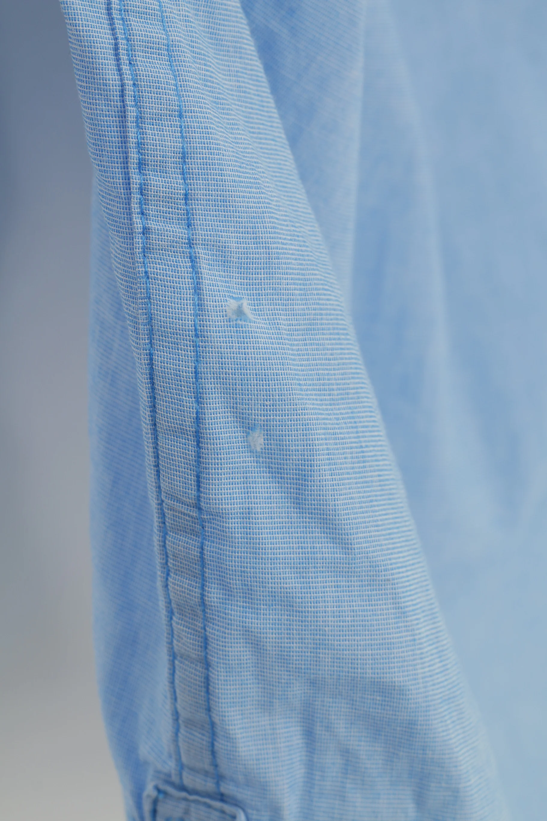 Wrangler Men XL Casual Shirt Blue Cotton Collar Long Sleeve Pockets Elegant Top - Image 6