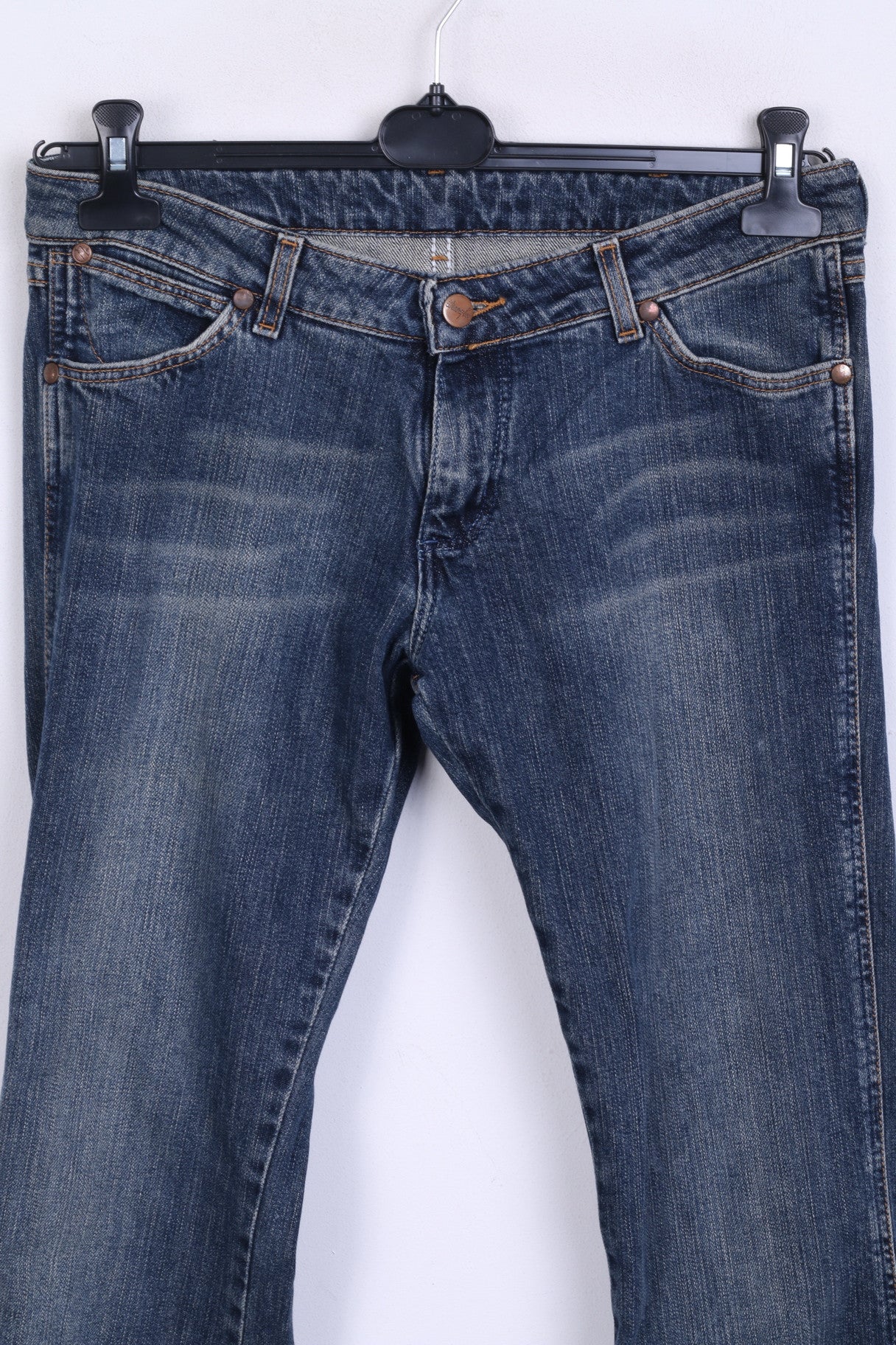 Wrangler Womens W30 L32 Trousers Jeans Denim Blue Cotton - Image 2
