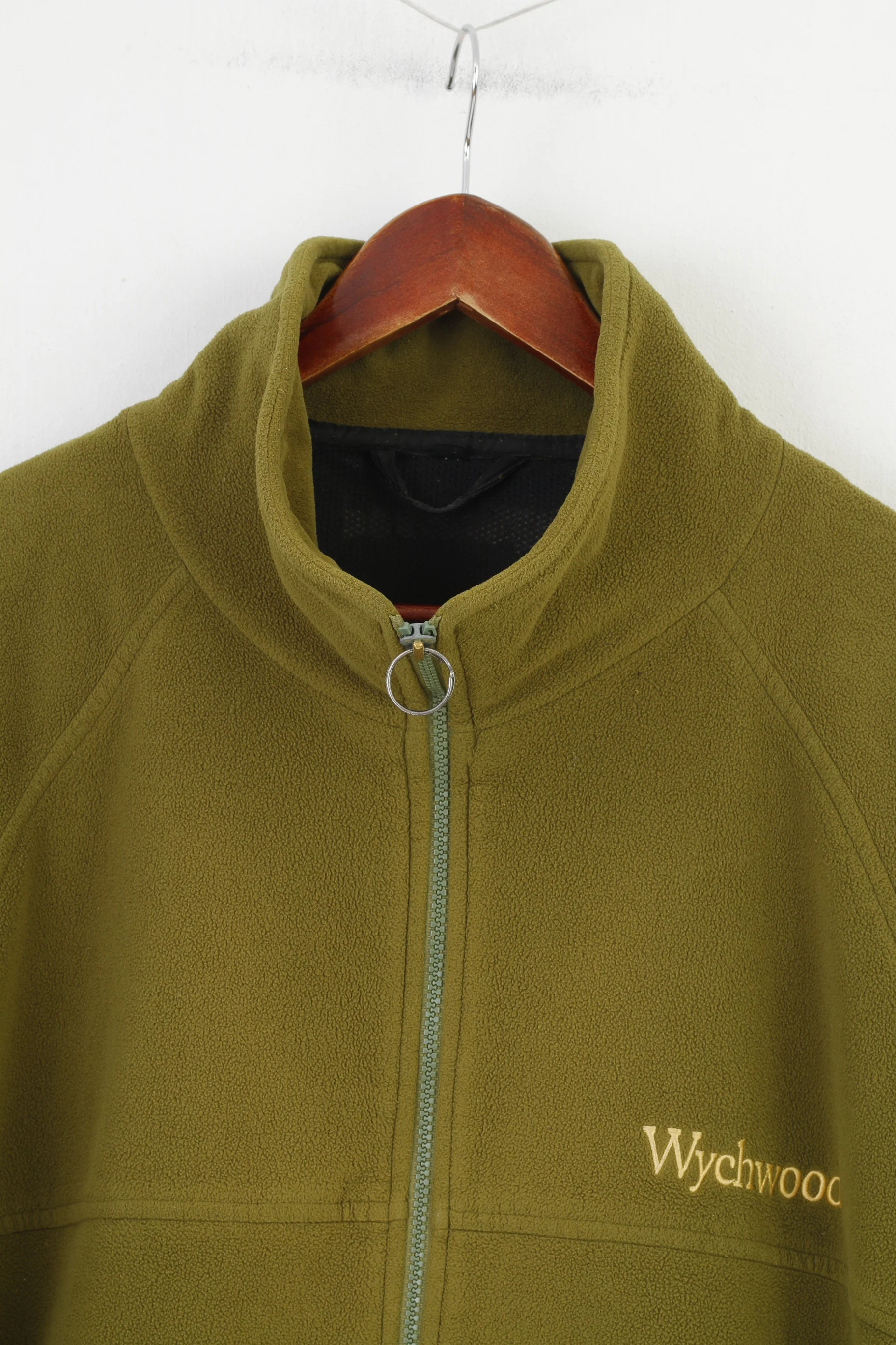 Wychwood Men XXL Fleece Green Full Zipper Polyester Vintage Jacket Top - Image 2