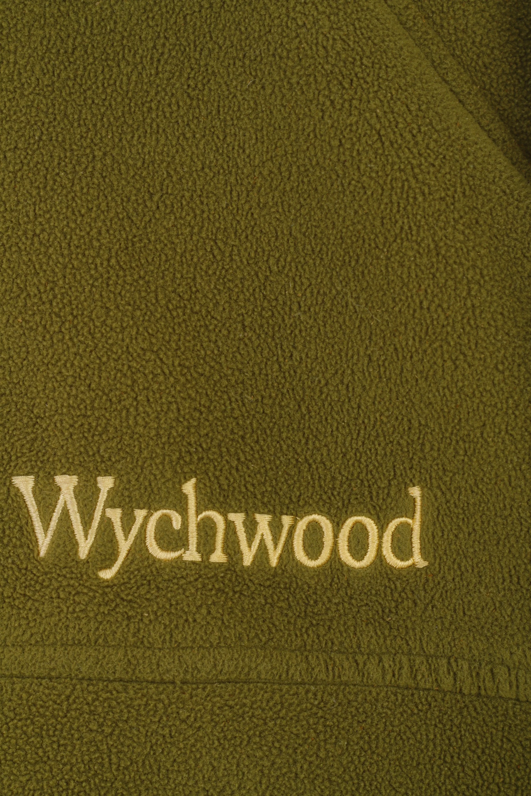 Wychwood Men XXL Fleece Green Full Zipper Polyester Vintage Jacket Top - Image 4