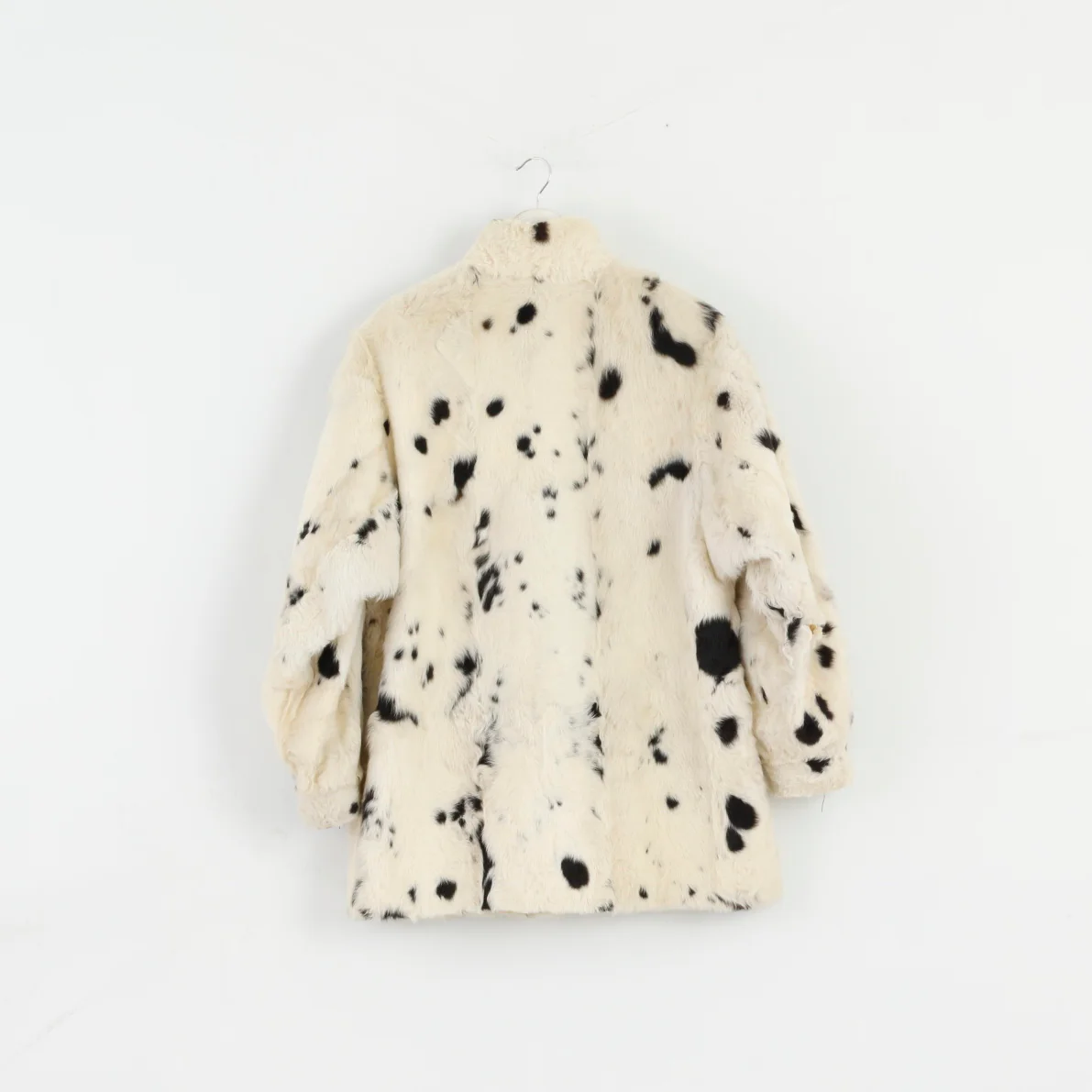 Wyhid Pelze Women L Jacket Beige Spotty Fut Leather Buttoned Boho Top - Image 8