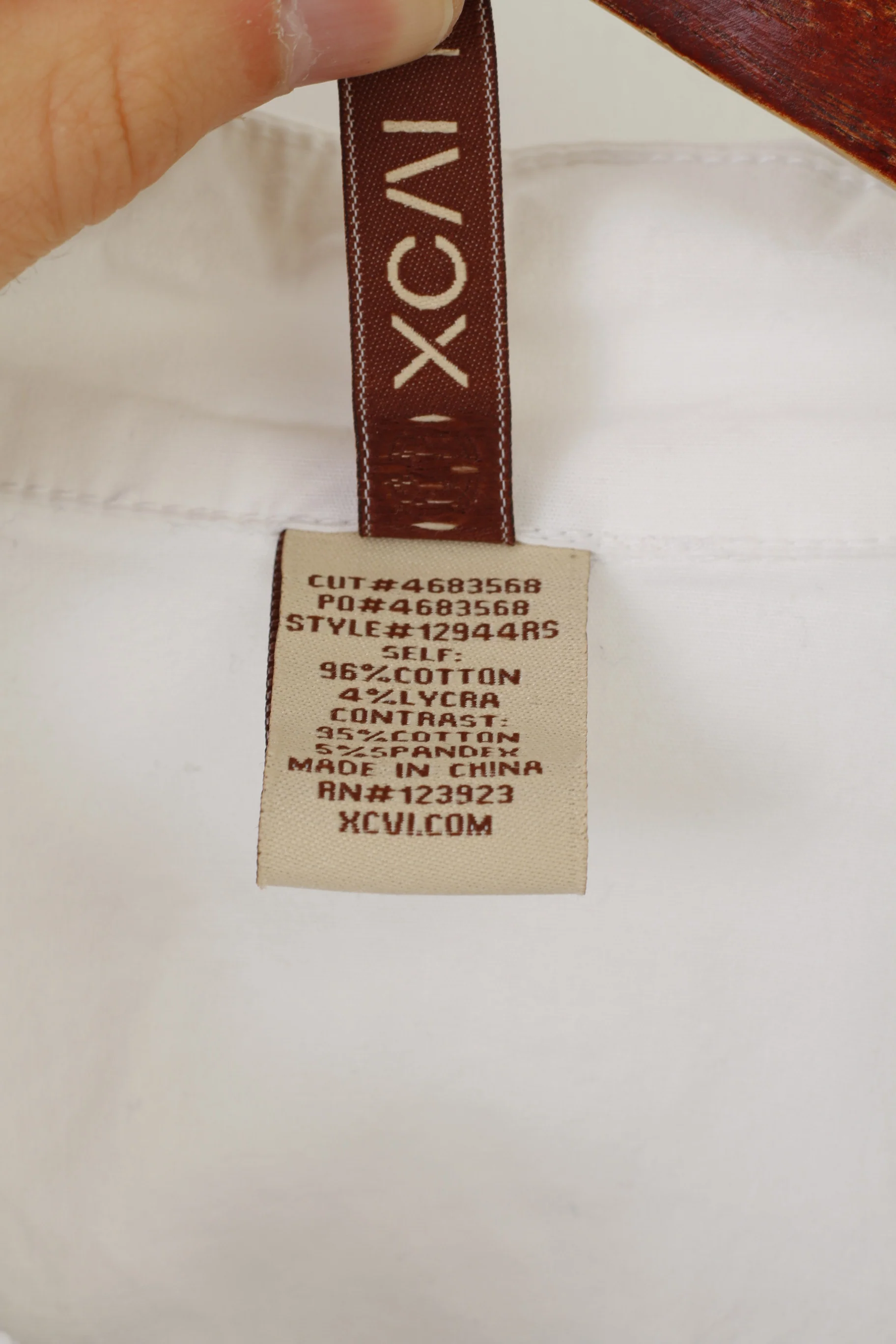 XCVI Women M Jacket White Cotton Lycra Fit Full Zipper Stretch Raw Edge Top - Image 4