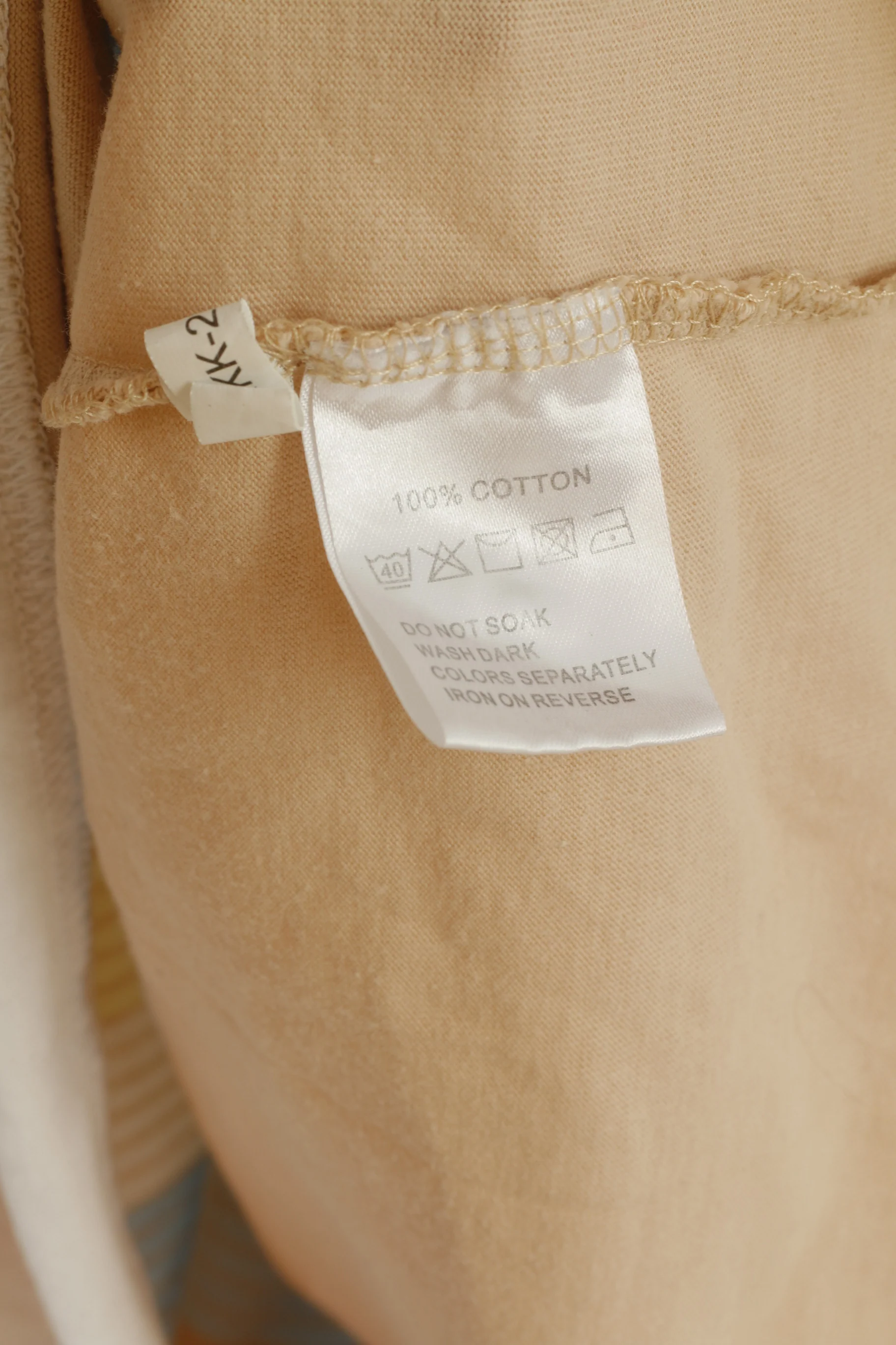Yves Saint Laurent Men XXL Polo Shirt Beige Cotton Vintage Classit Detailed Buttons Top - Image 4