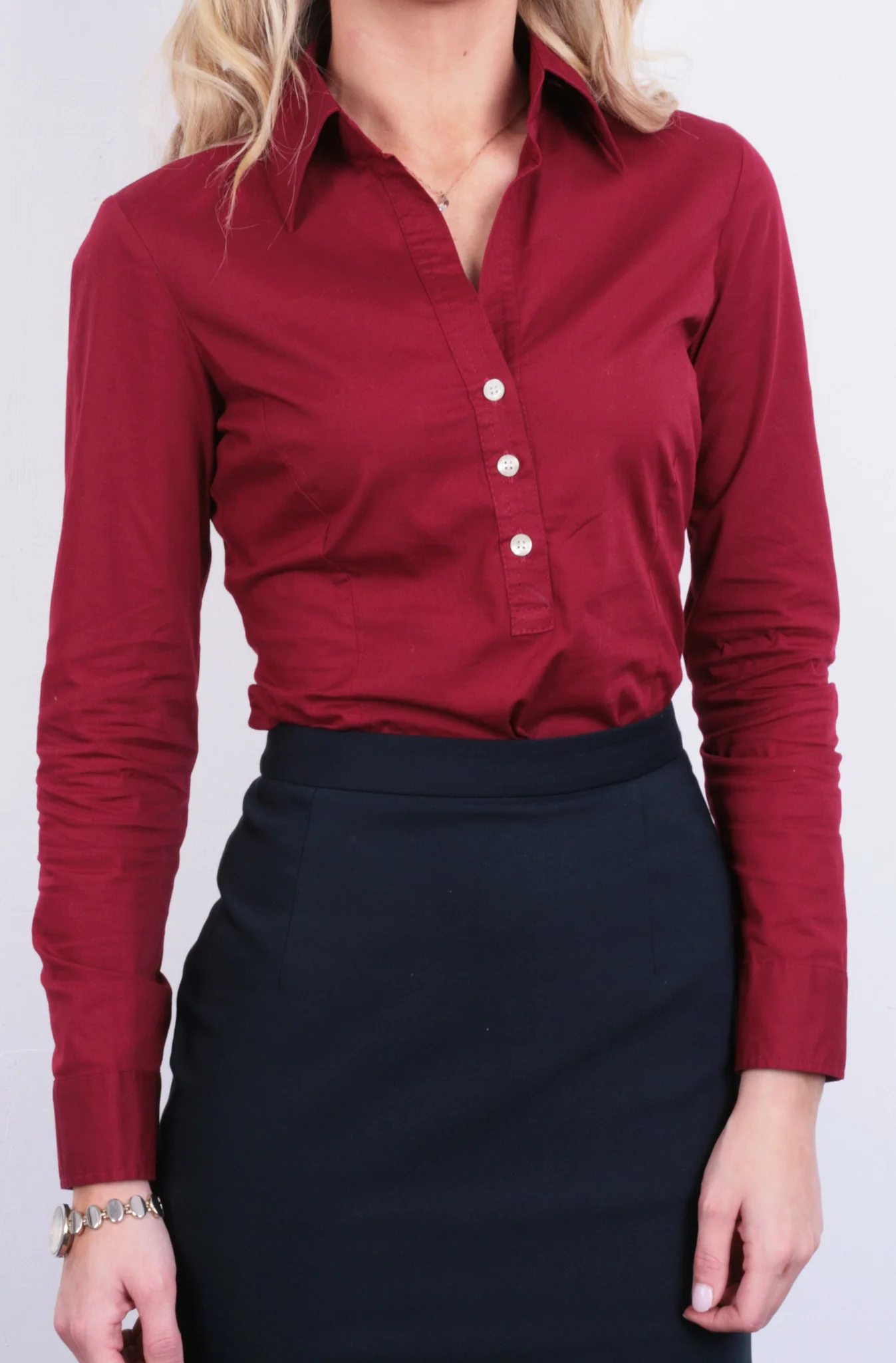 Zara Basic Womens S Elegant Skirt Royal Blue Office Work - Image 4