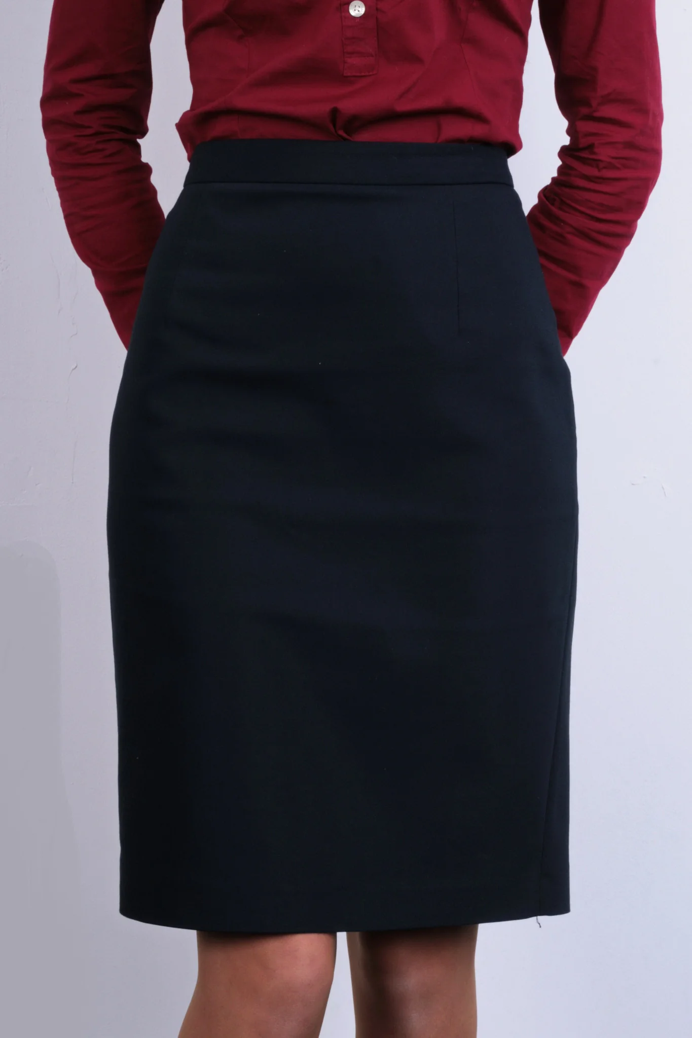 Zara Basic Womens S Elegant Skirt Royal Blue Office Work - Image 5