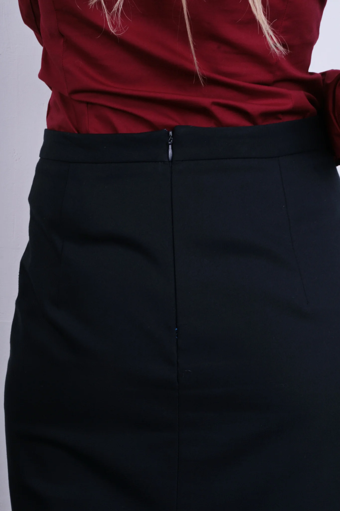 Zara Basic Womens S Elegant Skirt Royal Blue Office Work - Image 6