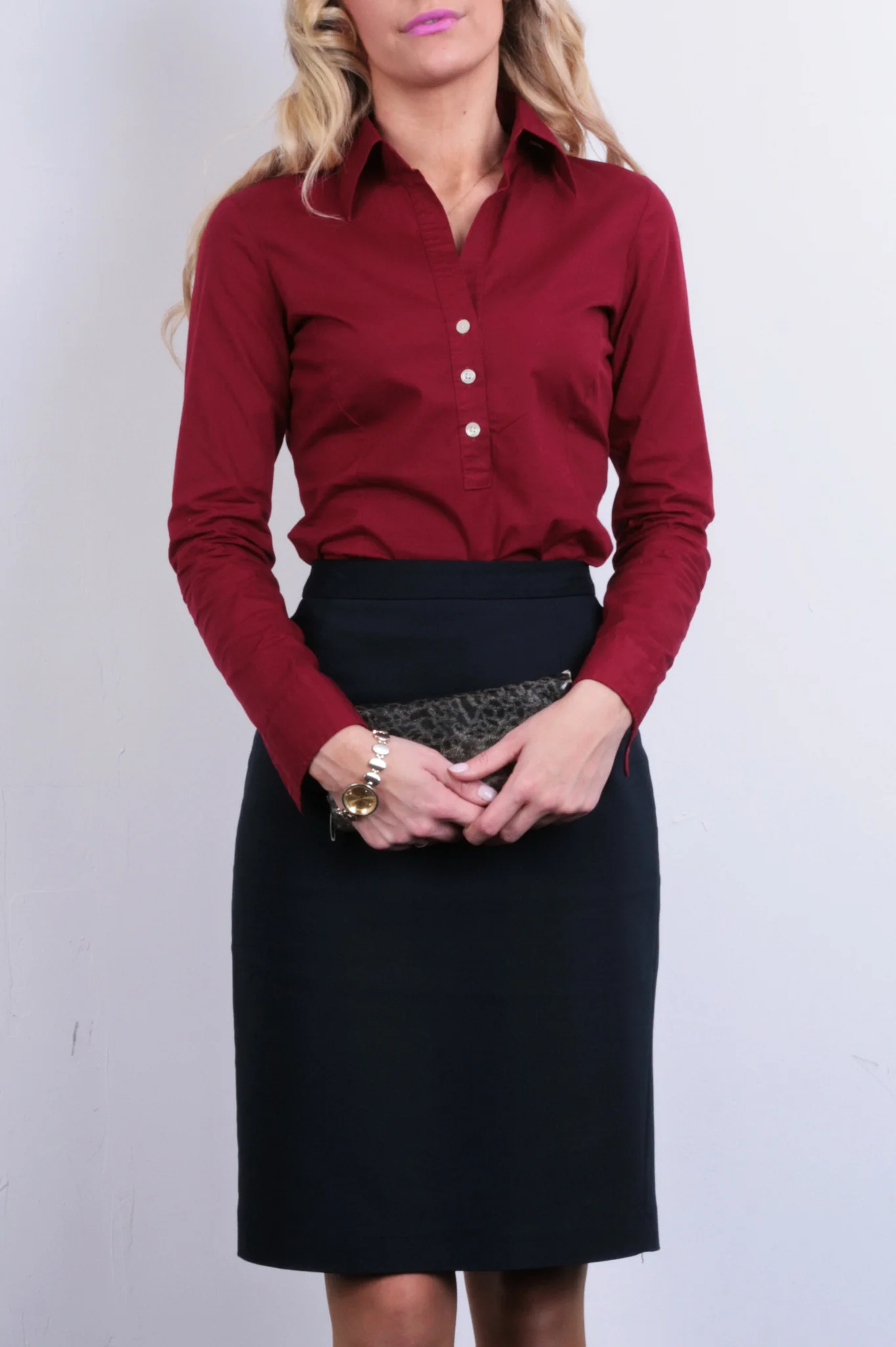 Zara Basic Womens S Elegant Skirt Royal Blue Office Work - Image 7