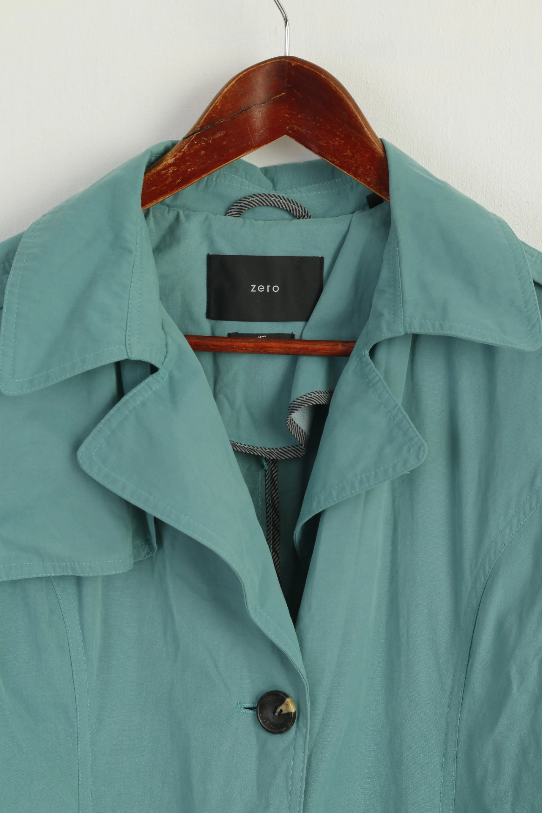Zero Women 36 S Jacket Green Tara Doft Cotton Blend Vintage Casual Top - Image 3